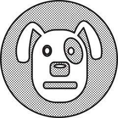 Dog Icon animal sign symbol design