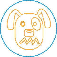 Dog Icon animal sign symbol design