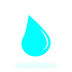 blue clean water icon vector