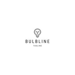 Obraz premium Bulb line logo design template