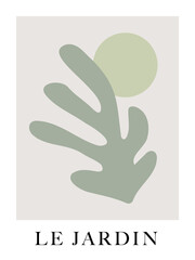 A Matisse inspired botanical themed art print