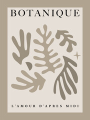 A Matisse inspired botanical themed art print
