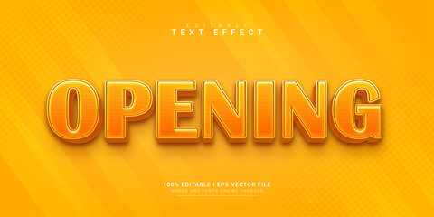 opening editable text effect