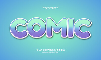comic editable text effect