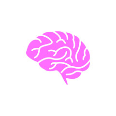 Brain icon design template vector isolated illustration