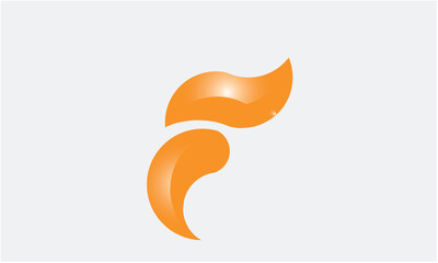 Obraz premium abstract orange logo