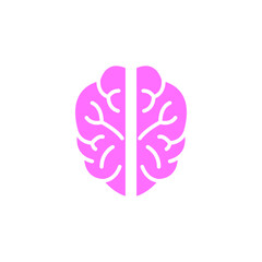 Brain icon design template vector isolated illustration
