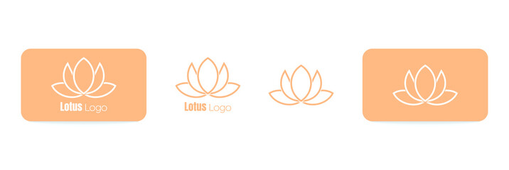 lotus flower spa and wellness icon vector illustration 