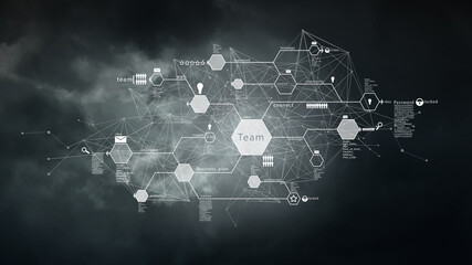 Social Web Network Background Image