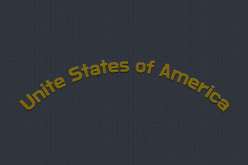 embroidery character Unite States of America