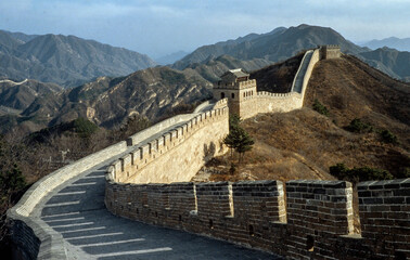 Fototapeta na wymiar The Great Wall of China a series of fortifications. Beijing. China. 