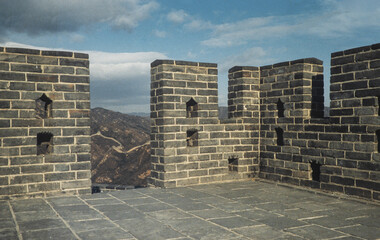 The Great Wall of China a series of fortifications. Beijing. China. 