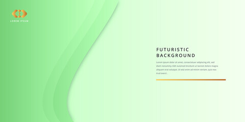 Minimal geometric background. soft green, dynamic shape composition. vectors.