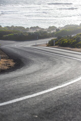 Fototapeta premium The tourist drive through the beachport conservation park in south australia on february 18th 2022