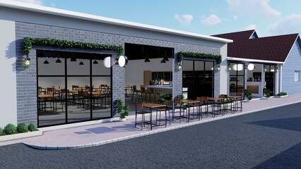 Restaurant Interior Exterior Design 