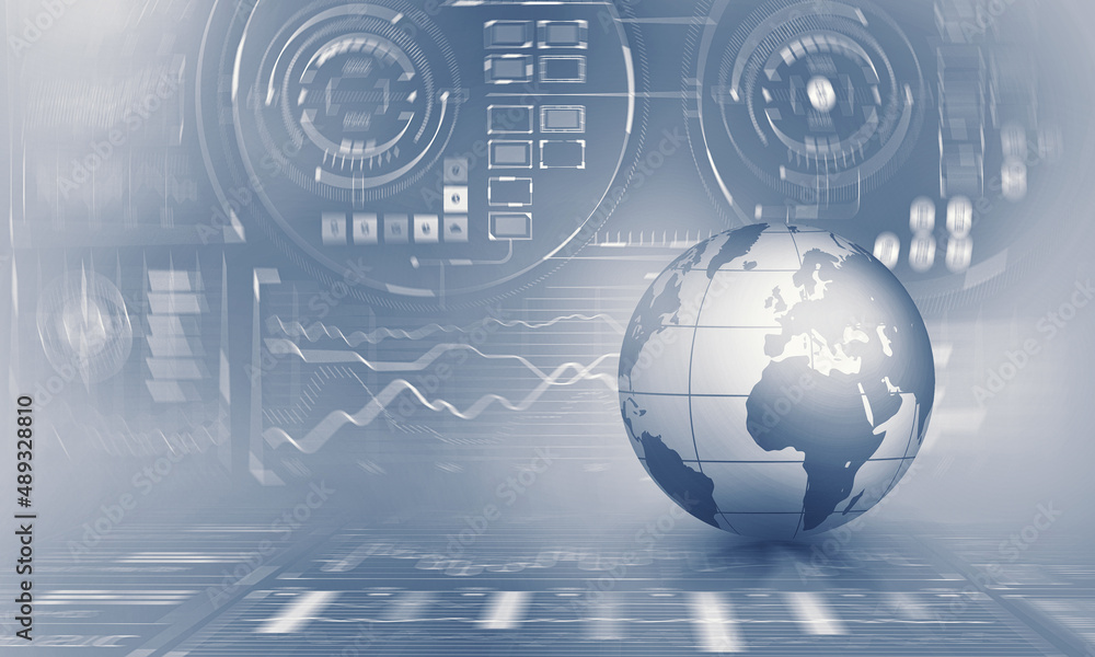 Poster global communication and technology image