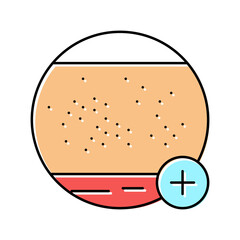 skin allergies and contact dermatitis clinic color icon vector illustration