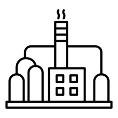 Obraz premium benzine industrial process plant Vector Icon Design, crude oil and natural Liquid Gas Symbol, Petroleum and gasoline Sign, power and energy market stock illustration, Oil refinery Concept,