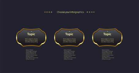 Vector VIP buttond design on Black Label With Golden Crown Luxury option mode, on Black background Design, used For finance option chart flows and business step object design