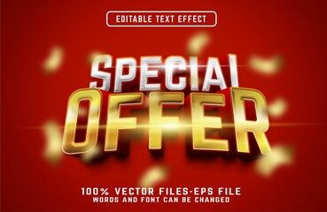 special offer 3d text effect premium vectors