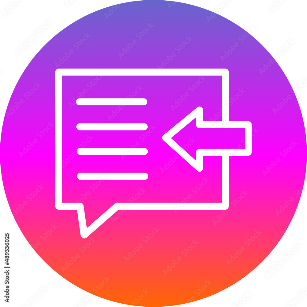 Sticker reply all icon