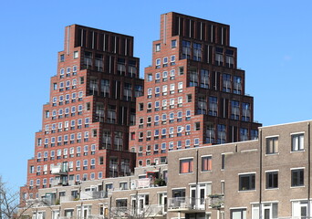 Amsterdam Modern Residential Pyramid Buildings, Netherlands