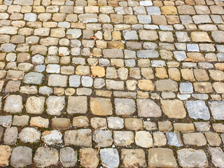Stones background and texture.
Patterned paving stone floor sunface.checkered floor