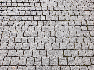 Stones background and texture.
Patterned paving stone floor sunface.checkered floor.