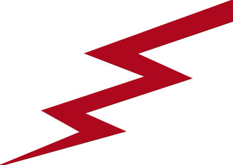 抽象的な赤い稲妻のイラスト