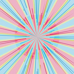 An illustration with rays coming out of the center. Unique radial pattern. Background with stripes, lines, diagonals. For scrapbooking, printing, websites and bloggers