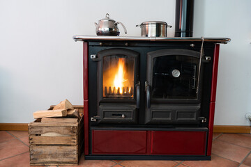 wood stove for cooking at home causes an increase in the cost of gas