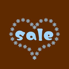 Sale. Illustration with the inscription - Sale. Background for scrapbooking, albums, advertising, printing, websites, mobile screensavers, bloggers.