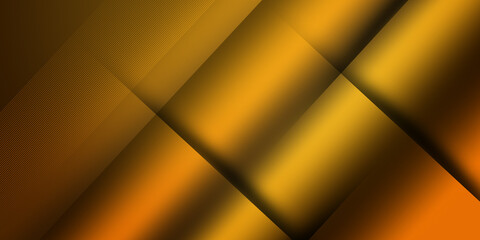 Business card with luxury diagonal line pattern in gold, black color on golden background. Formal premium template for invitation design