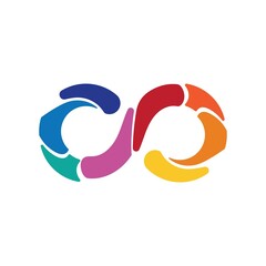 Infinity Design Vector icon illustration Logo template symbol
