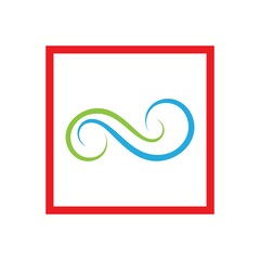 Infinity Design Vector icon illustration Logo template symbol
