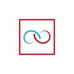 Infinity Design Vector icon illustration Logo template symbol