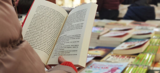 reading book