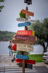 signpost in the city