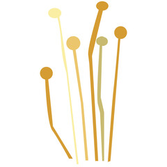 Mushrooms vector illustration in flat color design