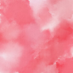 シンプルなピンク色の水彩風背景ベクターイラスト素材、四角形(スクエア)サイズ。