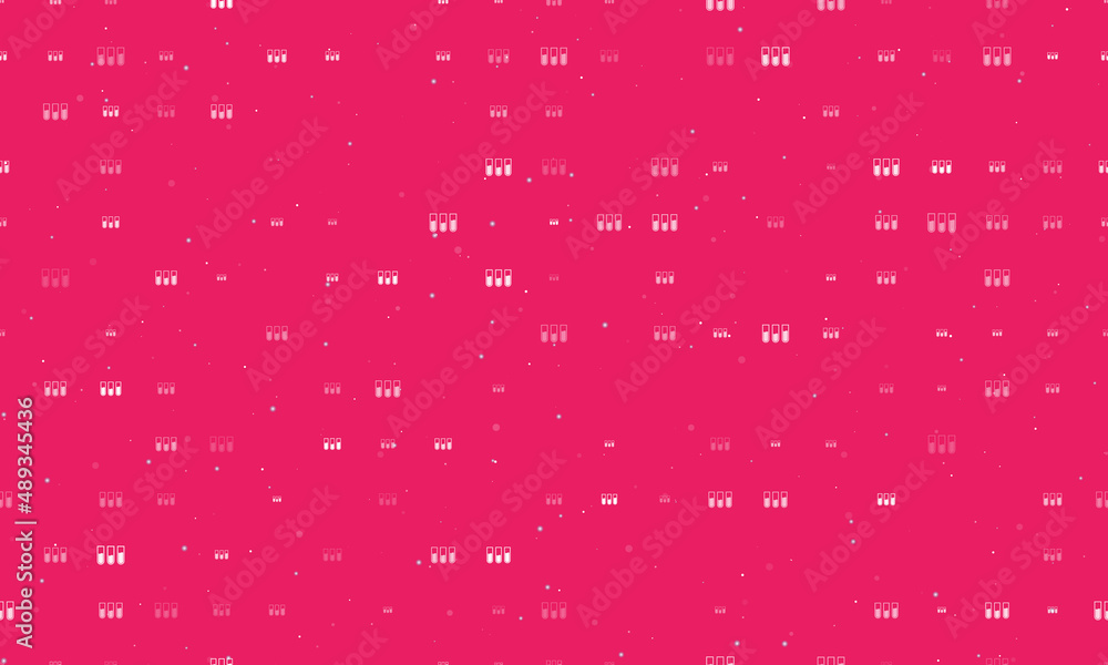 Poster seamless background pattern of evenly spaced white water game symbols of different sizes and opacity