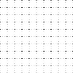 Square seamless background pattern from black water game symbols are different sizes and opacity. The pattern is evenly filled. Vector illustration on white background