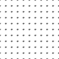 Square seamless background pattern from geometric shapes. The pattern is evenly filled with black digital tech symbols. Vector illustration on white background