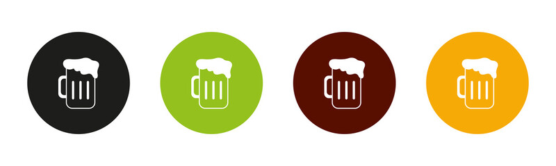 Beer. A mug of beer. Vector image.
