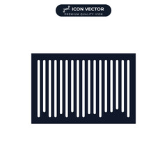 barcode icon symbol template for graphic and web design collection logo vector illustration