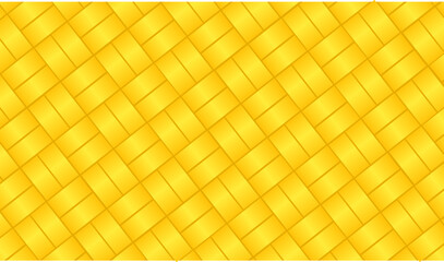 Golden yellow pattern background like wicker