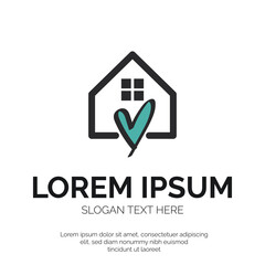 Love Home Logo Vector Design