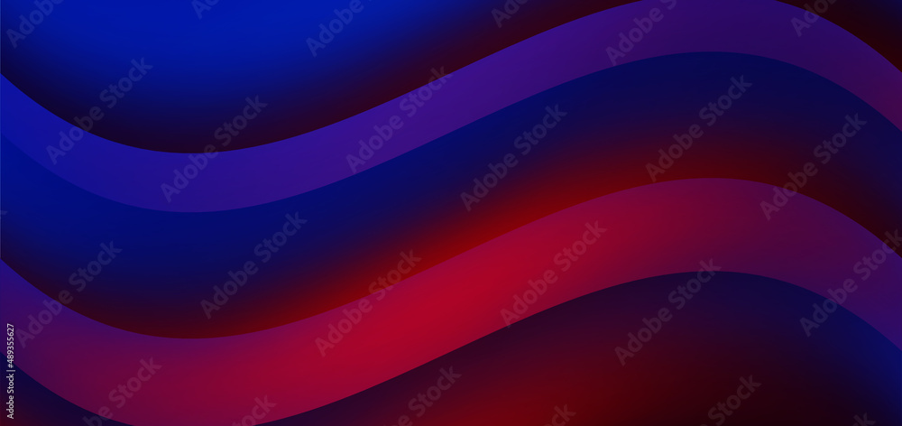 Poster abstract colorful wave background with line