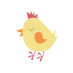 A singing bird silhouette, a singing bird icon, a cute tweeting birdy and musical notes symbol 
