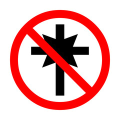 No scientology symbol icon illustration